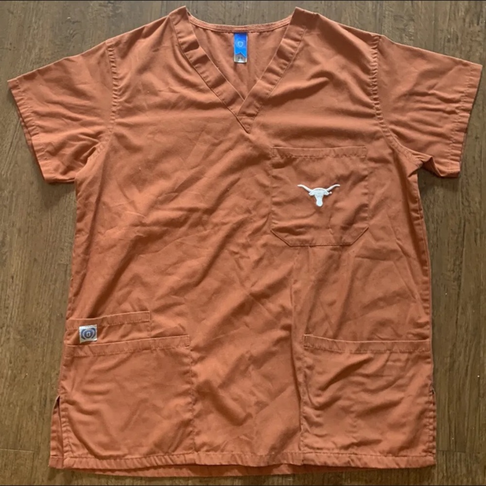 Texas Longhorns Scrub Top Women’s Size XS